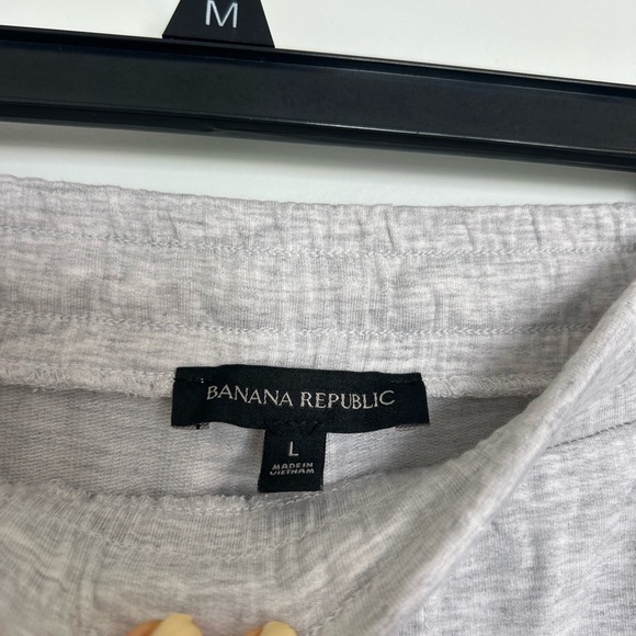 Banana Republic Gray Terry Cargo Jogger Track Pants Large - Picture 3 of 4